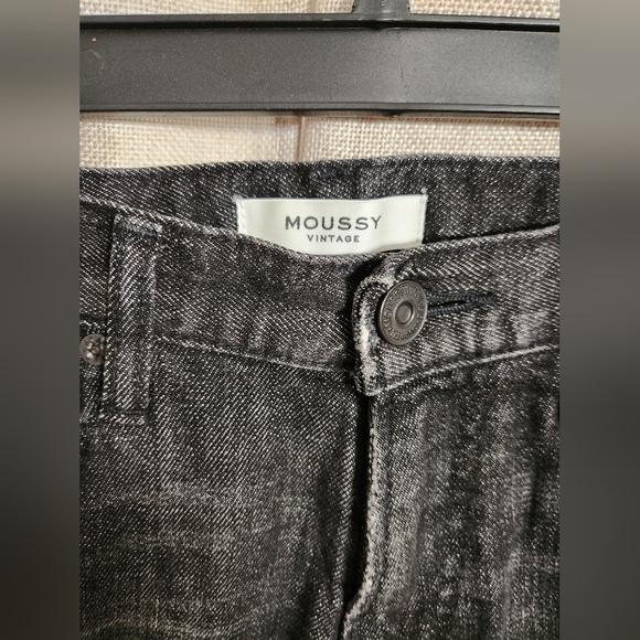 MOUSSY Vintage Diana Black Distressed High Rise Skinny Jeans 27 - Picture 3 of 6